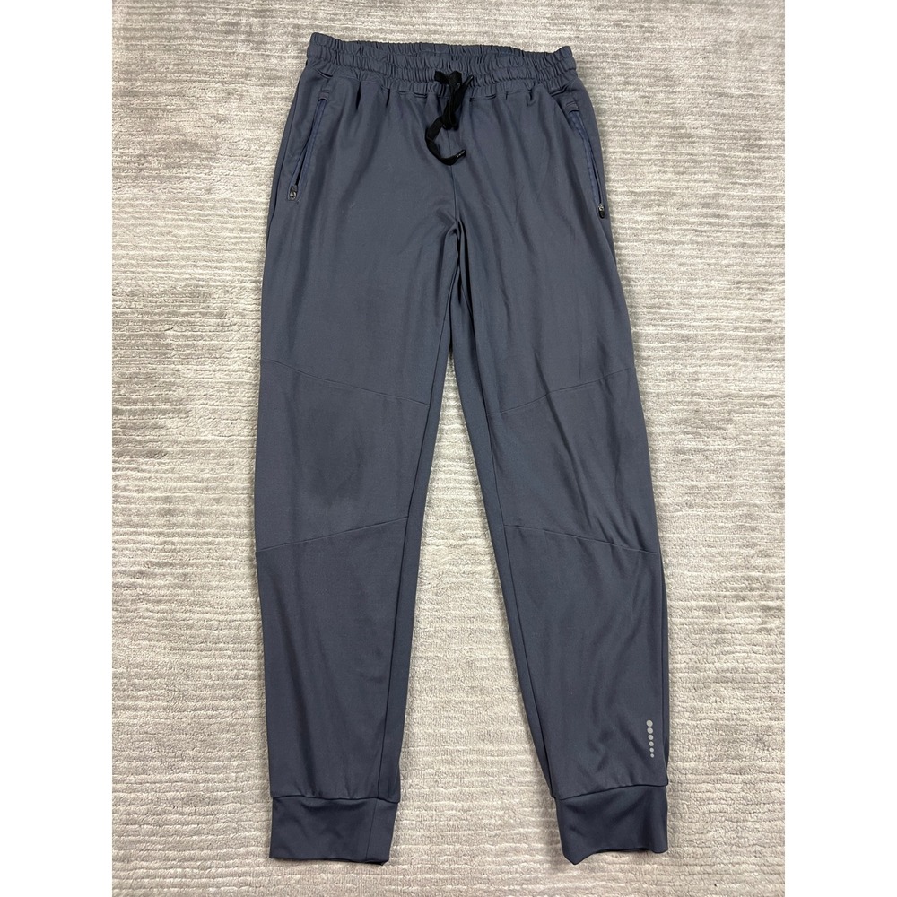 Balance Collection Joggers Mens M Gray BMP0437T Athletic Tapered Zipper Pockets